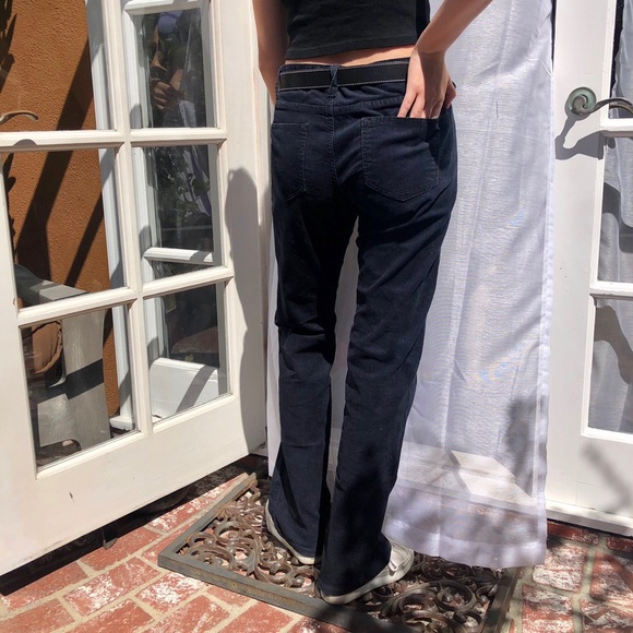 Navy blue corduroy pants - Picture 2 of 3